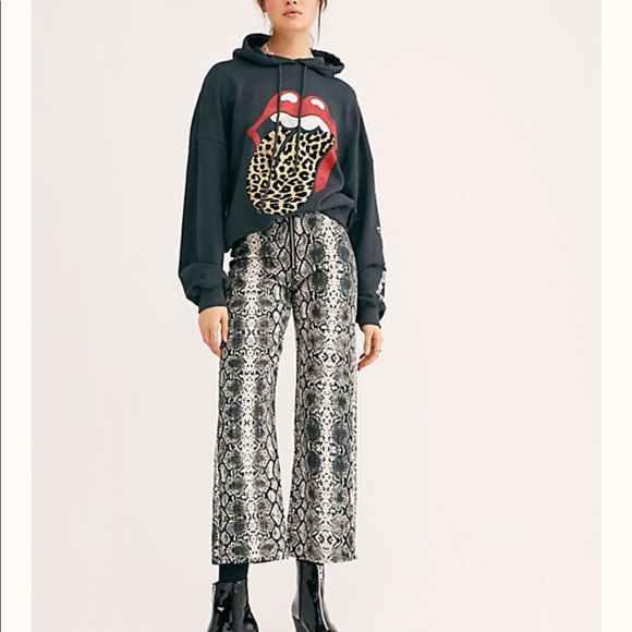 Rolling Stones Tongue Hoodie black free people - Picture 3 of 6